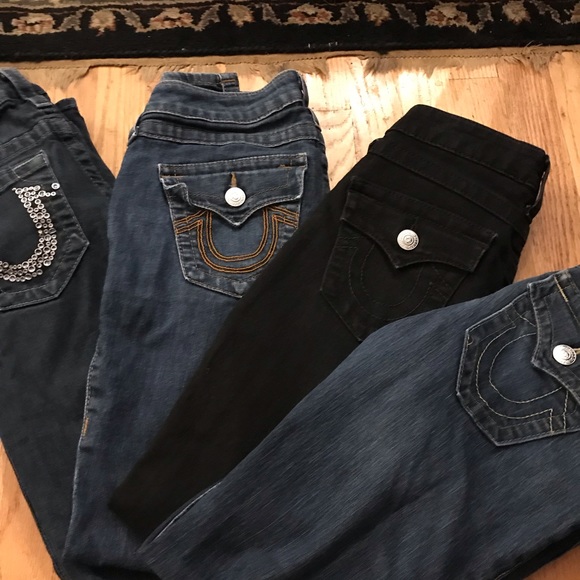 True religion jeans sizes 26 & 27 all 4 must go.!